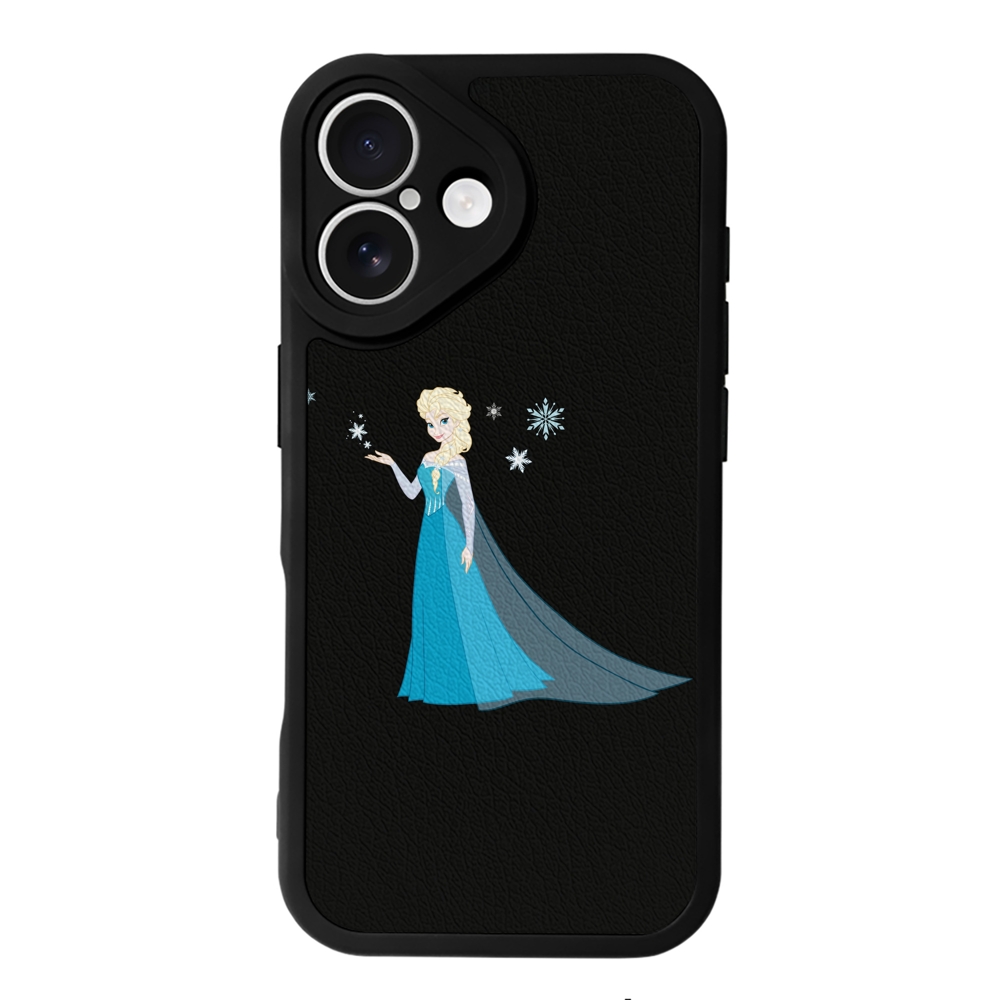 （画像用） アナと雪の女王 アンナ エルサ Frozen Anna Elsa 【iPhone 16シリーズ対応】シリコンスマホケース（レザー調） 材質：シリコン